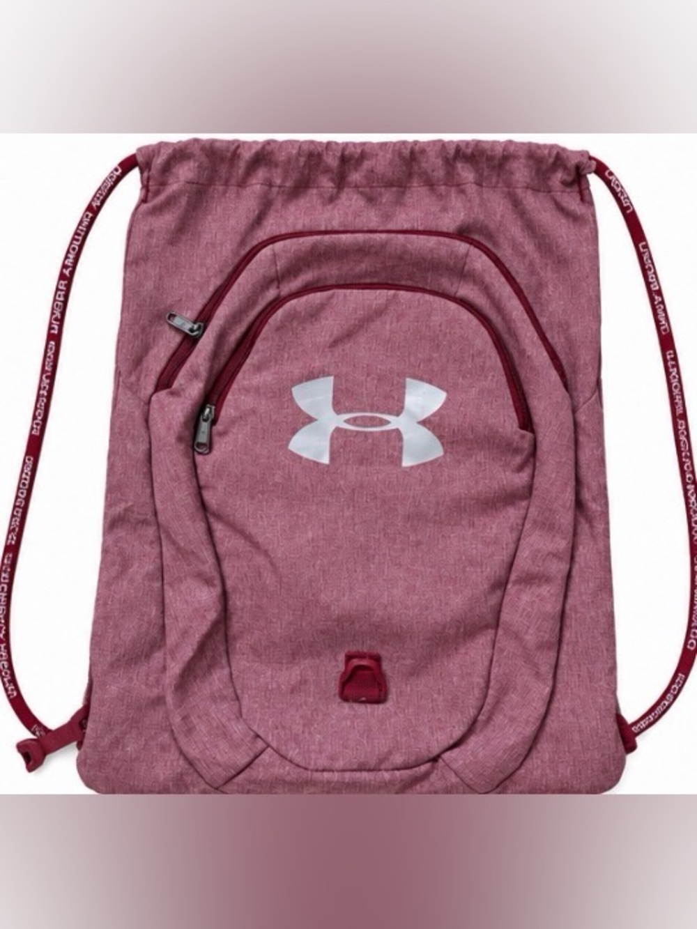 Under Armour Women's Drawstring Backpack with Front Zipper